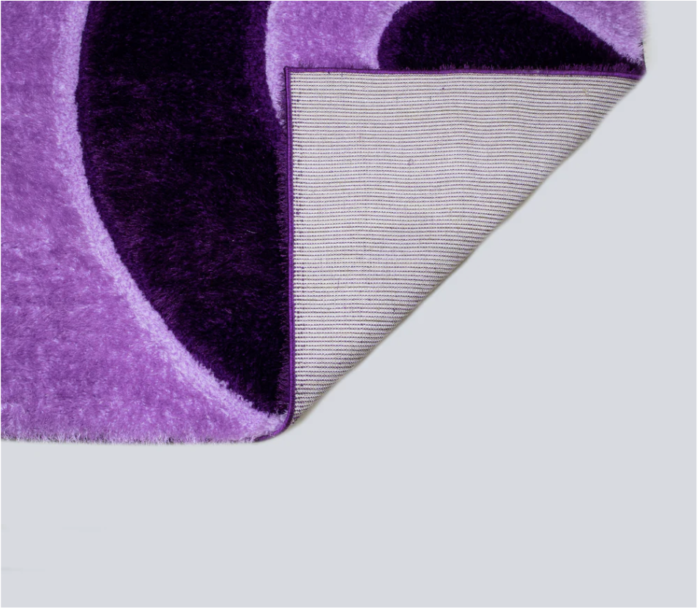 3D Shaggy PURPLE Area Rug - 3D666 - Image 2