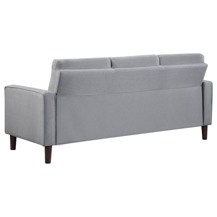 Bowen 2-piece Upholstered Track Arm Tufted Sofa Set Grey - Image 2