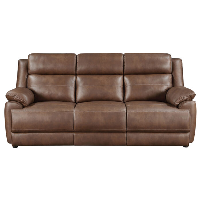 Ellington 3-piece Upholstered Padded Arm Sofa Set Dark Brown - Image 4