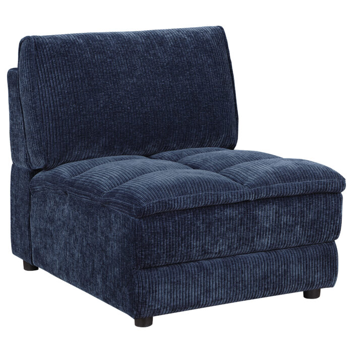 Atlantic 6-piece Upholstered Modular Sectional Sofa Blue - Image 6