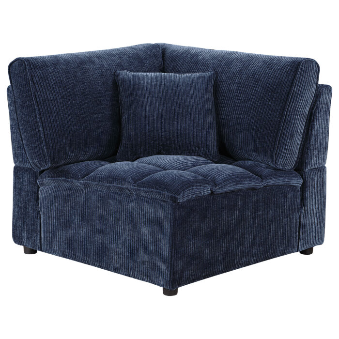 Atlantic 6-piece Upholstered Modular Sectional Sofa Blue - Image 7