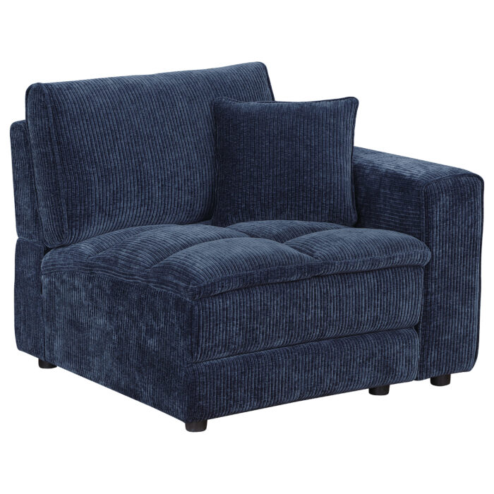 Atlantic 6-piece Upholstered Modular Sectional Sofa Blue - Image 9